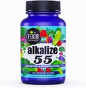 The Food Movement - Alkalize 55, 55 Fermented Foods med svart jord Humic Fulvic Trace Minerals, Electrolytes, pH Balance, Immun Boosting, Vegan - 60 Veggie caps