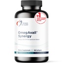 Designs for Helse OmegAvail Synergy - Omega Complex for voksne - Omega 3-6-7-9 Fettsyrer fra borage og Macadamia olje + triglycerid (TG) Fiskeolje med DHA & EPA (180 Softgels)