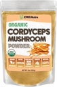 XPRS Nutra Organic Cordyceps Mushroom pulver - Premium Cordyceps Mushrooms - ekte Mushrooms Cordyceps pulver Supplement for energi og immunstøtte - Vegansk-vennlig Mushroom Cordyceps (8 oz)