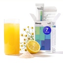 Sleep Aid pulver - beroligende drikke for dyp søvn med Liposomal Safran, Magnesium & PharmaGABA Melatonin-fri naturlig supplement for å redusere stress og forbedre søvnkvalitet kamille lemonade 7 Sticks