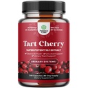 Ekstra styrke Tart Cherry Capsules - Tart Cherry Extract Capsules 7500mg for Uric Acid Cleanse for Gout & Njurer Support - Fruit Extract Supplement for Urinal Tract Helse og felles støtte - 240 Ct