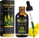Mullein Drops for Lungs, Mullein Leaf Extract for Lungs,Mullein Leaf Ekstrakt Tinktur med Klorofyll Naturlig Herbal Supplement Mullein Extract Drops for Lung Cleans og puste helse
