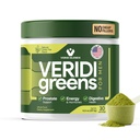 Veridi Greens for menn 40+ | Daglig supermat Grønn pulver for prostata helse, hormon og energi støtte | Premium USA blanding med spirulina, så Palmetto, sink & enzymer