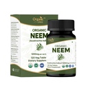 Neem 120 Tabletter | Azadirachta Indica (Neem) | USDA Økologisk sertifisert | Sunn hud og detox | Kosttilskudd - 120tab