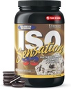 Ultimate Nutrition Whey Protein Isolere pulver med Glutamin Complex, ISO Sensation 93 - Whey Protein Powder med tilsatt kolostrum for forbedret gjenoppretting, immunitet og Gut helse - Cookies N Cream, 2lbs