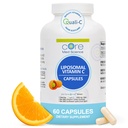 Core Med Science Liposomal vitamin C 1000mg, 60 kapsler - Ikke-GMO Naturlig Liposomal vitamin C Supplement som fremmer sunn hud - Immunsystem Booster for voksne, støtter kollagenformasjon