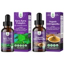 Bundle of Potent flytende Kava Kava Drops Supplement med Kavalactones for bedre søvn og USDA Organic Ashwagandha flytende dråper - Ashwagandha Root Extract for stress og Mood Support for voksne
