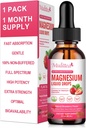 Magnesium Glycinat væske, høy potens Magnesium Glycinat, Citrat, sukkerfri vegansk ikke-GMO-kompleks Supplement fremmer Nerv,Relaxation,Muskel,Sleep Support*