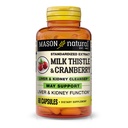 MASON NATURAL Melk Thistle / Cranberry Liver & Nyre Cleanser - støtter sunn lever og nyrefunksjon, rengjøring og detox, 60 kapsler