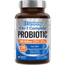 Probiotika 120 milliarder CFU, Probiotika for menn og kvinner, Prebiotika + Digestive Enzymer, Høyeste potens, 3-i-1 Complete Probiotic, Digestiv støtte, 30 Caps