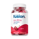 Bariatrisk Fusion Iron Supplement for kvinner Anemi | Chewable jern med vitamin C | Cherry Flavored Mykt Chew | Gentle på magen Ferrous Fumarate for kvinner og menn | Glutenfri | 60 greve