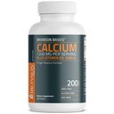 Bronson kalsium 1200mg Per servering Plus vitamin D3 1000 IE høy potens formel, ikke-GMO, 200 tabletter