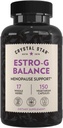 Crystal Star Estro G Balance Supplement (150 kapsler) – Herbal Menopause støtte med svart cohosh, Rehmannia, Damiana & Licorise – vegetarisk og ikke-GMO
