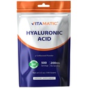 Vitamatic Hyaluronsyre pulver 200 mg - støtter sunne bindevev og ledd - Fremme ungdommelig sunn hud - 100 gram
