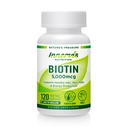 Høy styrke Biotin 5000mcg – støtter hår, hud og negle helse, 120 Veggie kapsler