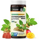 BIO KRAUTER Ashwagandha Gummies for kvinner og menn - 2000 mg Styrke - 90 Chews for Mood Support - Chewable Ashwagandha Supplements - Vegan - Mango Flavor