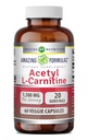 Amazing Formler Acetyl L-karnitin Hcl Veggie Diett Supplement - 500 Mg, Veggie Kapsler (ikke GMO, Glutenfri) Per flaske - fremmer energiproduksjon og kognitiv funksjon (60 greve)