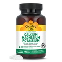 Country Life Kalsium-Magnesium-Potasium - 90 tabletter