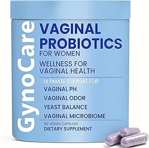 Vaginale probiotika for kvinner pH-balanse | Prebiotika og probiotika for kvinner | Welness for Vaginal Helse | Odor Relief | 60 kapsler