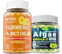 Sukker Free Turmeric Curcumin 1000 mg Supplement Gummies med Vegansk Omega 3 Fylte Gummies 1000mg