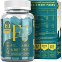 Biotin Gummies - Hårete hud og negle vitaminer for menn og kvinner, Vegan vitamin B7, støtter hårvekst og sterkere negler, 30 dagers forsyning - Blåbær-60 greve