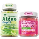 LILICARE Bundle: Vegan Omega 3 Supplement Gummies & Inositol Gummies Ideell 40:1 Ratio Myo & D-Chiro Inositol