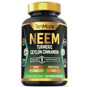 Neem Leaf Supplement - 8in1 Formula - Kombinere med Turmeric, Ceylon Cinnamon, Ginger, Tulsi, Ginkgo Biloba, Amla og Black Pepper - Immune Health Support - 150 Vegan Capsules
