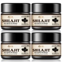 Shilajit ren Himalayan Organic Shilajit Resin - 600mg Maksimal potens Natural Organic Shilajit Resin med 85+ Trace Minerals & Fulvic Acid for energi, immunstøtte, 30 gram (4 Pakke)
