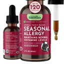 Animal Essentials Seasonal Allergi - Formulert med Nettle Leaf, Eyebright Herb, Licorise og Burdock Root, Herbal Formula for hunder og katter, organiske urter, naturlige vitaminer og mineraler - 2 fl oz