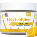 Null sukker - sitron Candy Electrolytes pulver - Oppfriskende Hydration - Koffein gratis energi med alle naturlige ingredienser - Vegan, Keto og Paleo - sukker gratis elektrolyter pulver drikk blanding - 37 serveringer