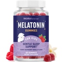 Melatonin Gummies for barn | 0.5 mg Per Gummy | Gentle Rest Support for barn alder 2+ | lav-Dose Chewable hvilehjelp for barn | med sitron balm & kamille | ikke-GMO, tredjeparts testet 60ct