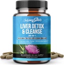 Liver Detox & Cleanse - 28-i-1 Liver Reparasjon og støtte Supplement for menn og kvinner med melk Thistle, Apple Cider Vinegar, Dandelion Root Extract & Artichoke Extract - Ikke-GMO, 60 Kapsler