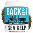 Organisk Kelp pulver for hunder, tørket Sea Kelp Supplement for Thyroid funksjon, tannhelse, immunstøtte, digestion, hud og Coat - Iodine Rich - Multivitamin for katter & hunder 16oz - laget i USA