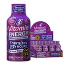 Vitamin energi B12 11 000% Ekstra styrke energi Shot rosa berry 12 Pack, 260 mg naturlig kaffe, B12 & B6, nootropisk fokus, vitalitet, null sukker, glutenfri, vegansk, kosher, 1,93 fl oz