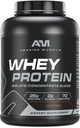 Amazing Muskel Whey Protein Isolat & Konsentrat Blande | Kaffe Flavor | 25 G Protein | 5 LB (2,26 Kg) | Ikke-GMO | Glutenfri |