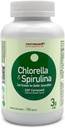 NANOWELL Klorella & Spirulina 720 tabletter - Klorella, Spirulina, Antioksidanter, Vitaminer, Rik på Proteiner, Broken Cell Wall (720 Antall)