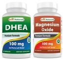 Best Naturals DHEA 100 mg og magnesiumoksid 500 mg