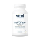 Vital næringsstoffer Ultra ren ® Fish Oil 800 triglyceridform | Hjerte, hjerne, og immun helse * | Beholdbar kildet høy EPA & DHA Omega-3 fettsyre | Lemon Flavor | Gluten, Dairy, Soya Free | 90 Count