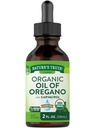 Naturens sannhet organiske olje av Oregano flytende dråper | 2 fl oz | Middelhavet og Wild Oregano Supplement | Ikke-GMO & Glutenfri