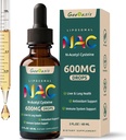Liposomal flytende NAC Supplement N-Acetyl Cystein Drops, N Acetyl Cysteine 600 mg med Quercetin & sink for voksne og barn, Liver & Lung støtte, antioksidant, immun og hud helse, 2 Fl Oz