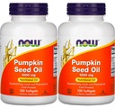 Nå Mat Pumpkin Seed Oil 1000mg Soft-gels, 200-fylke (100X2)