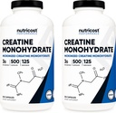 Nutricost Kreatin Monohydrat 3000 mg servering, (750 mg per kapsel), 500 kapsler (2 flasker)