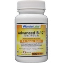 Wonder Laboratories Sublingual Vitamin B12 (1000 mg), B6 (5 mg), Folsyre (400 mg) & Biotin (25mcg) - Formulert med Methylcobalamin vitamin B-12 (100 tabletter)