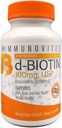 IMMUNOVITES High Dose Biotin (som d-biotin, USP) 100 mg (Equivalent til 100.000mcg) 90 kapsler, høy styrke