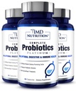1MD Complete Probiotika Platinum | Støtter Digestiv Helse | med Nourishing Prebiotika, 51 milliarder Live CFU, 11 Strains, Dairy-Free | 30 Grønnsaker Kapsler (3-Pack)