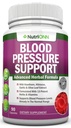 Blood Pressure Support Supplement - 13 urter og vitaminer - med Hawthorn, Hibiscus, hvitløk og olivenblad ekstrakt - naturlig kosttilskudd for kvinner og menn - høy styrke kapsler - ikke-GMO - 90 dagers forsyning