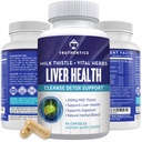 TRUTHENTICS Liver Health Supplement - Melk Thistle Lever Helse Formula med Artichoke Extract, Dandelion, Turmeric og mer - Naturlig Detox Støtte for menn og kvinner - 60 Kapsler