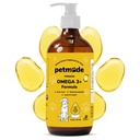 Omega 3 Fiskeolje for hunder Hud og Frakk - Wild Alaskan Pollock Oil for kløende hud - Omega 3 fettsyrer for hunder - flytende EPA & DHA Kosttilskudd - med sink, vitamin C, B2, B7 & E - 16 Fl Oz