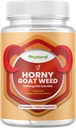 Pure Horny Goat Weed ekstrakt med Maca pulver – immunstøtte – bidrar til å øke stasjonen og utholdenheten – Booster for menn og kvinner Tongkat Ali Plus L-Arginine øker energi – 60 kapsler