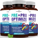 Pro Optimize Probiotika for kvinner, Menopause, 70 milliarder CFU, Digestiv helse - Støtte for blooting, Hot Flashes, Joint Support, Night Sweats - Gut Health & Metabolism - Dong Quai (180 (Pack of 3))